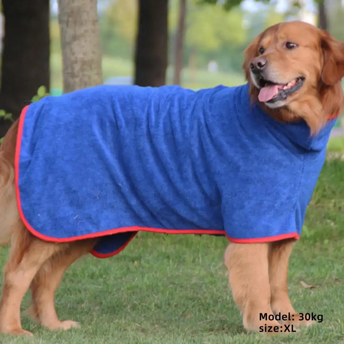 Quick-Drying Pet Bath Robe with Hook & Loop Fastener - Soft and Comfortable Grooming Towel for Dogs and Cats - Ideal Valentine's Day Gift