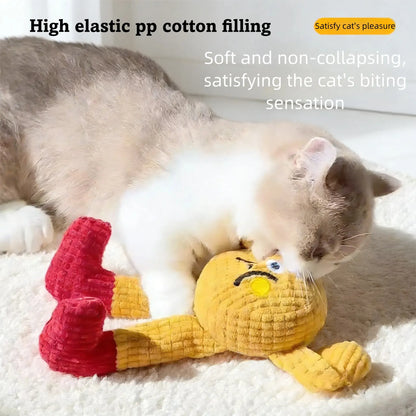 Cat Toys Catnip Crinkly Sound 2 Pcs, Soft and Durable Crinkle Sound with Catnip Inside, Interactive Plush Cat Toys for Indoor Kitten Chewing Biting Kicking, Drives Bored Cats Crazy with Fun