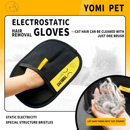 SEAMIND PET Hair Remover Electrostatic Gloves for Dogs & Cats - Pet Hair Remover Mitt, Removes Loose Fur & Shedding Hair, Gentle Massage Brush, Reduces Fur on Furniture & Clothes (1 Pair) #Summervibes #Petlovers