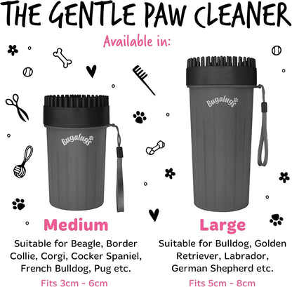 Dog Paw Cleaner Paw Washers for Dogs. a Portable Dog Shower Paw Cleaner for Dogs & Cats. Dog Foot Washer Is an Essential Dog Paw Washer Dog Walking Accessories (Medium (Black)