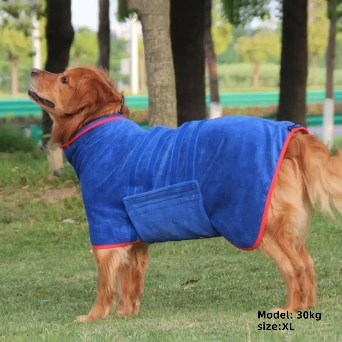 Quick-Drying Pet Bath Robe with Hook & Loop Fastener - Soft and Comfortable Grooming Towel for Dogs and Cats - Ideal Valentine's Day Gift