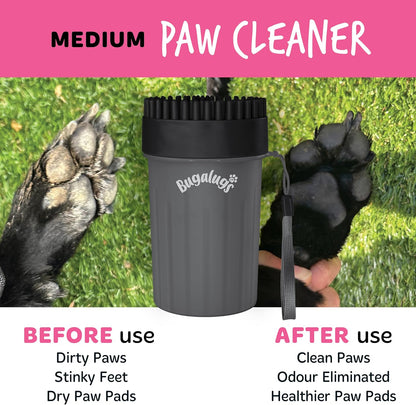 Dog Paw Cleaner Paw Washers for Dogs. a Portable Dog Shower Paw Cleaner for Dogs & Cats. Dog Foot Washer Is an Essential Dog Paw Washer Dog Walking Accessories (Medium (Black)