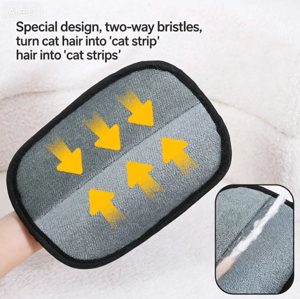 SEAMIND PET Hair Remover Electrostatic Gloves for Dogs & Cats - Pet Hair Remover Mitt, Removes Loose Fur & Shedding Hair, Gentle Massage Brush, Reduces Fur on Furniture & Clothes (1 Pair) #Summervibes #Petlovers