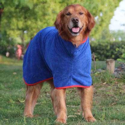 Quick-Drying Pet Bath Robe with Hook & Loop Fastener - Soft and Comfortable Grooming Towel for Dogs and Cats - Ideal Valentine's Day Gift